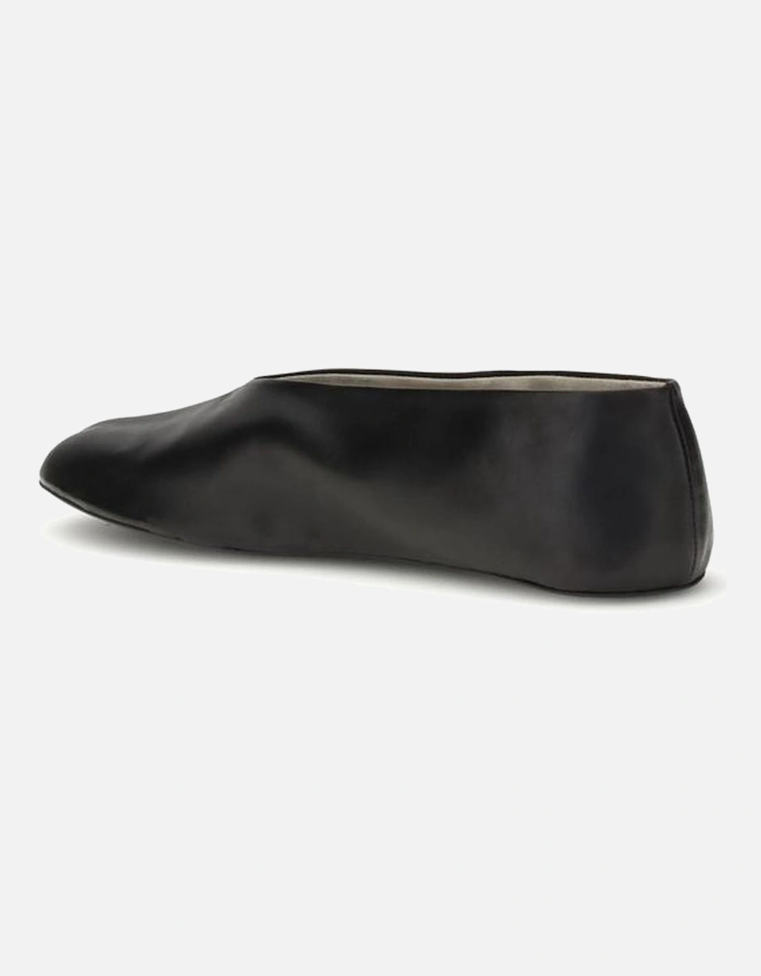 Tapered Toe Nappa Leather Ballerinas Women - Black Shoes
