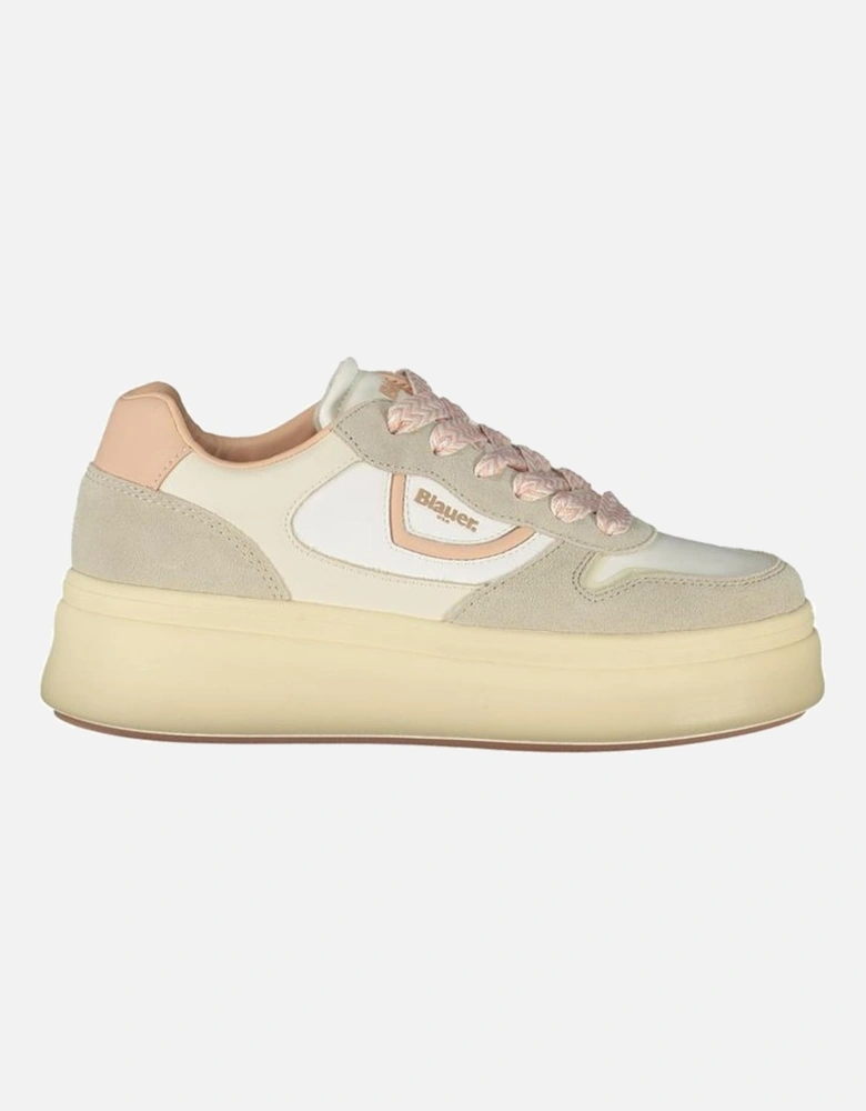 Athletic Street Style Sneakers with Removable Footbed Women - White