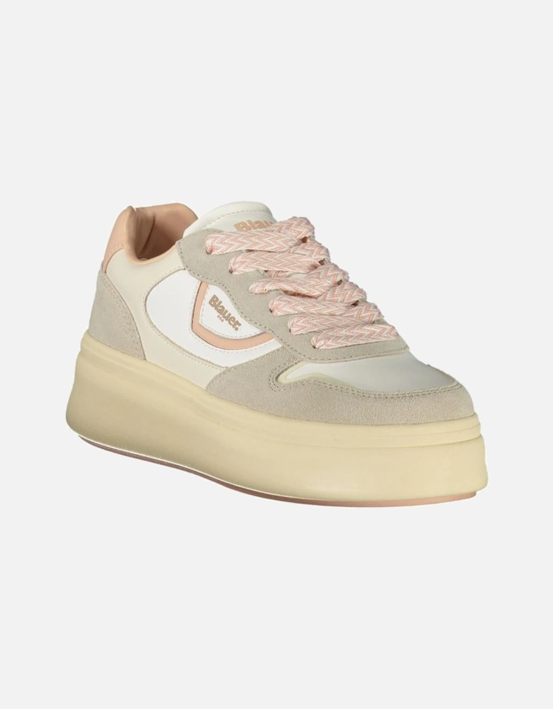 Athletic Street Style Sneakers with Removable Footbed Women - White