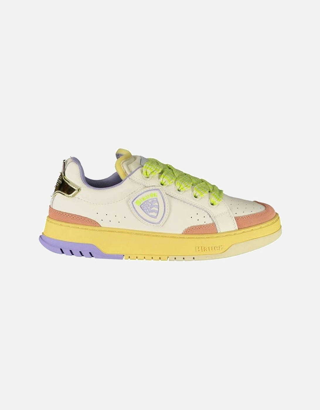 Contrasting Detail Lace-Up Sneakers Women - White, 4 of 3