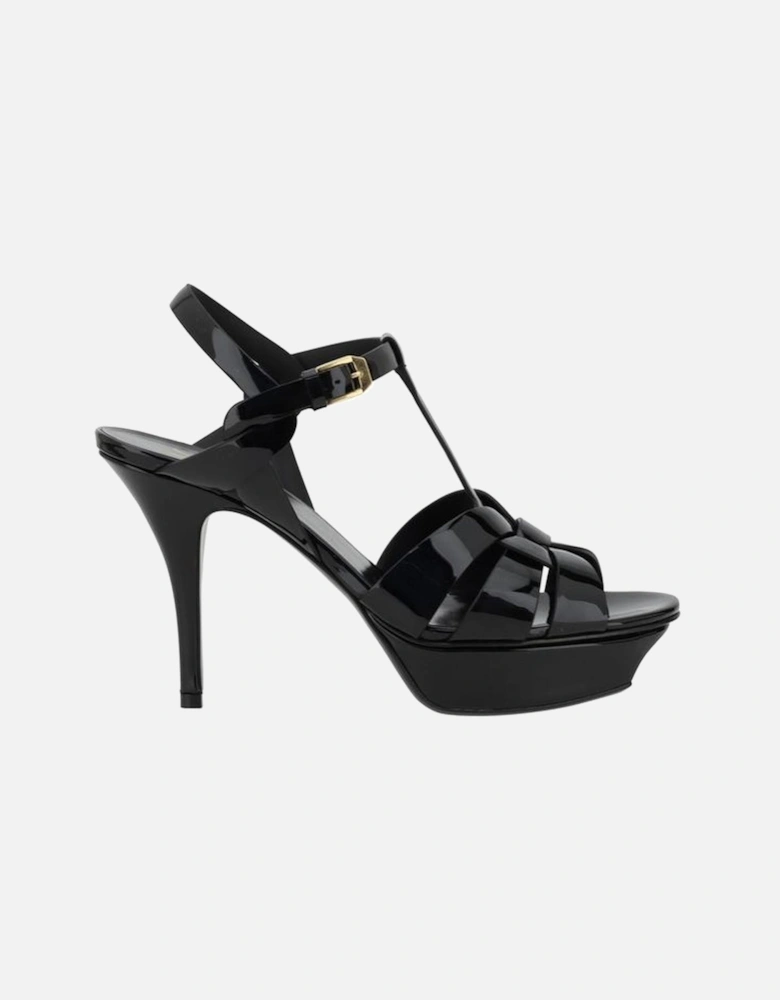 Tribute Patent Leather Platform Stiletto Sandals Women - Black