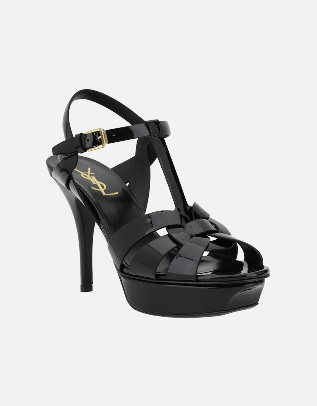 Tribute Patent Leather Platform Stiletto Sandals Women - Black