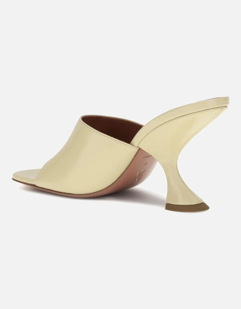 Geometric Heel Sculptural Open Toe Sandals Women - Cream