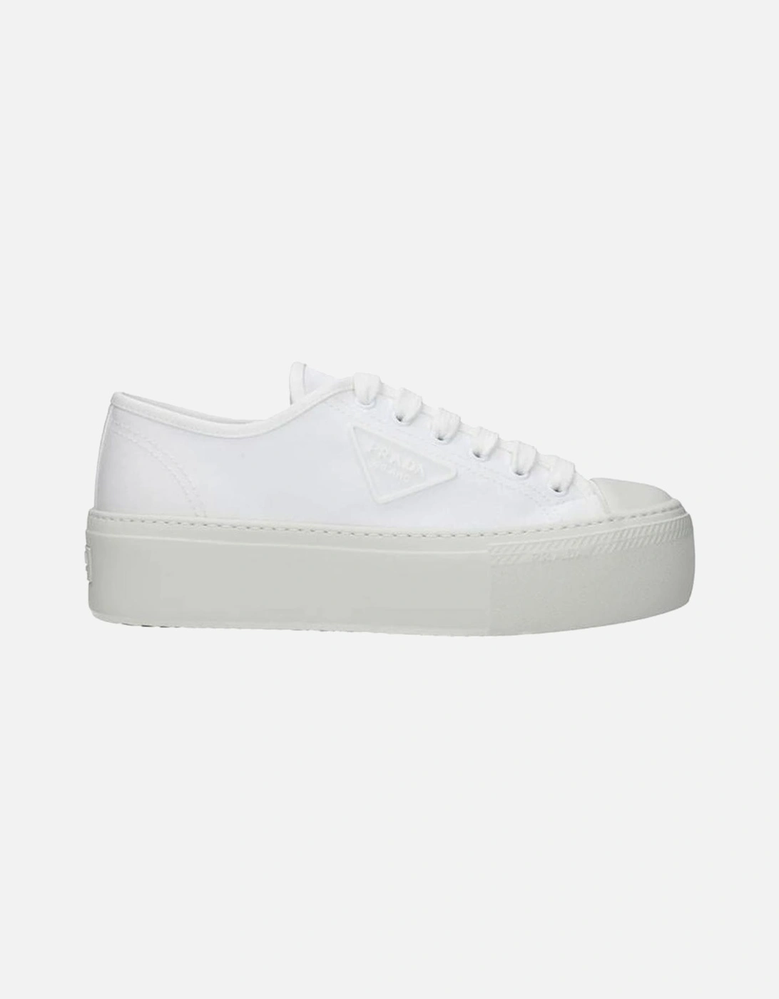 Leather Insole Lace-Up Sneakers with Logo Detailing Women - White, 5 of 4