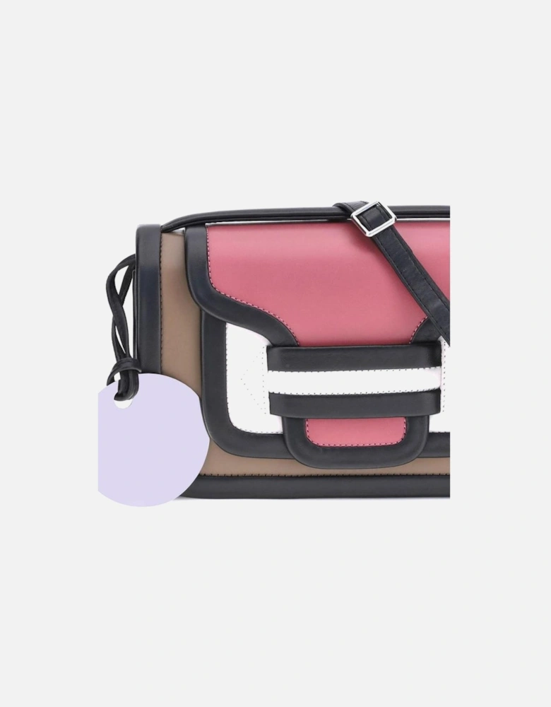 Alpha Leather Shoulder Bag with Adjustable Strap Women - Multicolor