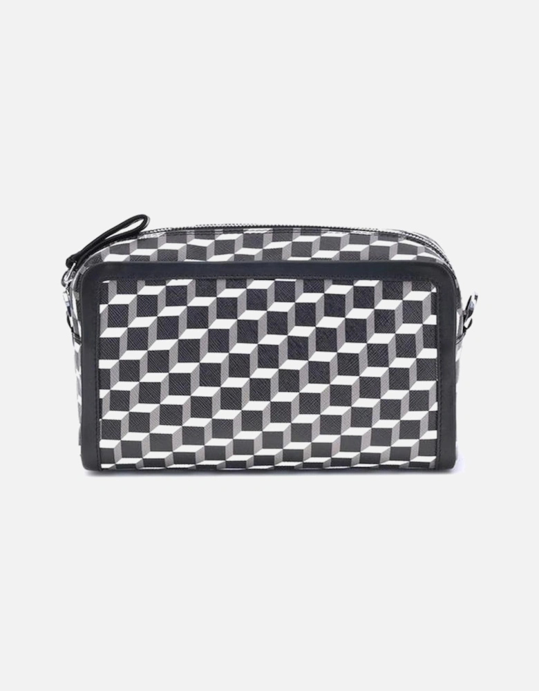 Calfskin Geometric Print Cube Box Shoulder Bag Women - Multicolor