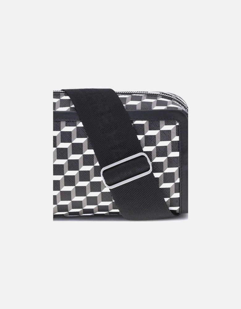 Calfskin Geometric Print Cube Box Shoulder Bag Women - Multicolor