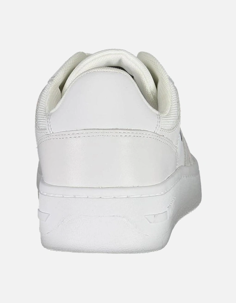 Eco-Conscious Lace-Up Sneakers with Recycled Materials Women - White