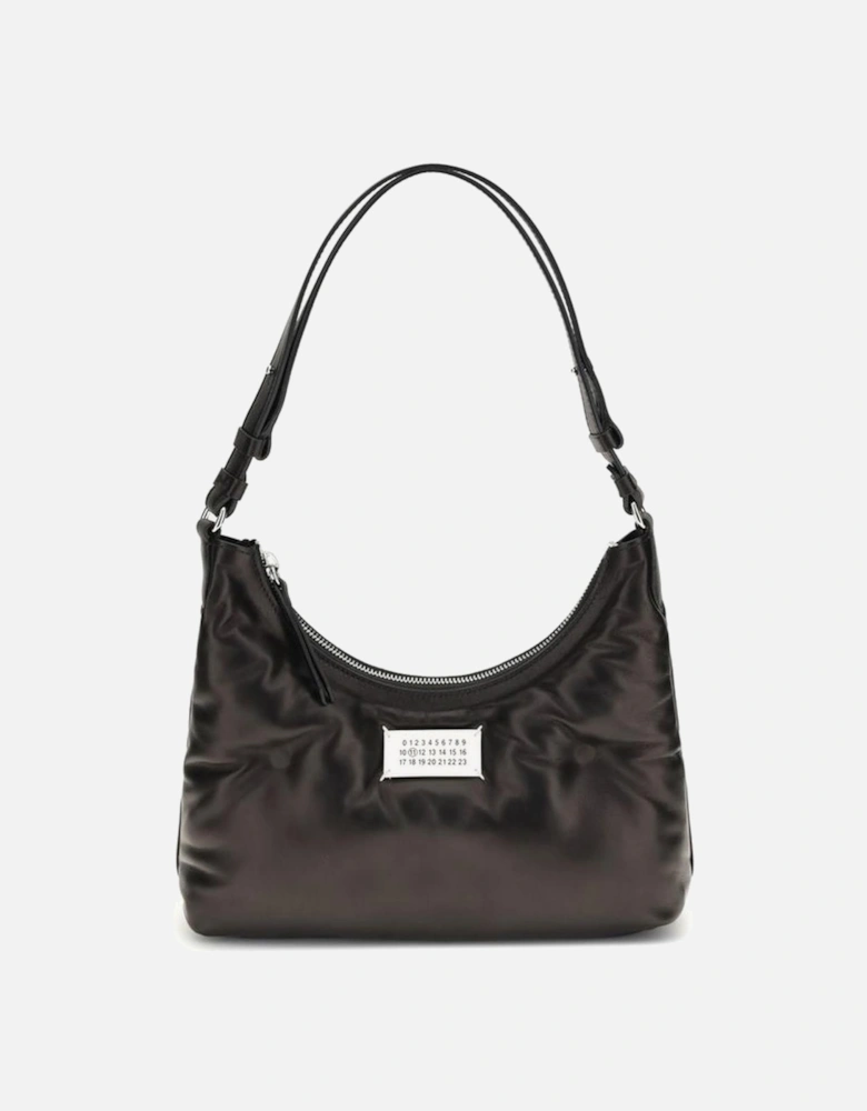 Quilted Nappa Leather Hobo Shoulder Bag Women - Black