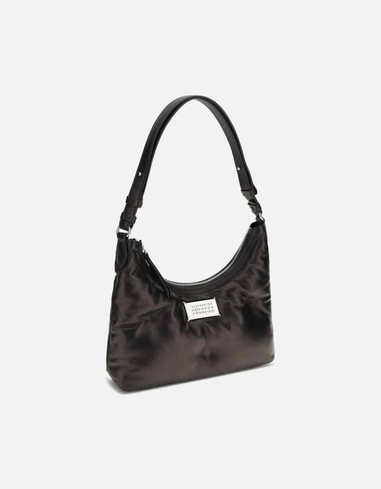 Quilted Nappa Leather Hobo Shoulder Bag Women - Black