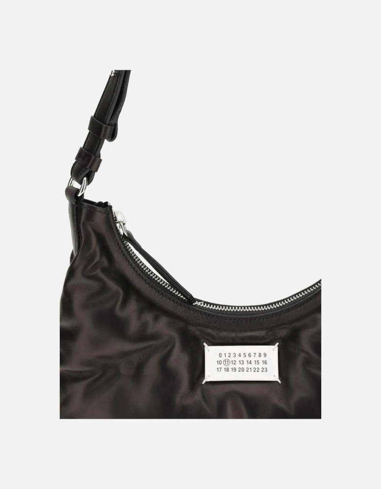 Quilted Nappa Leather Hobo Shoulder Bag Women - Black