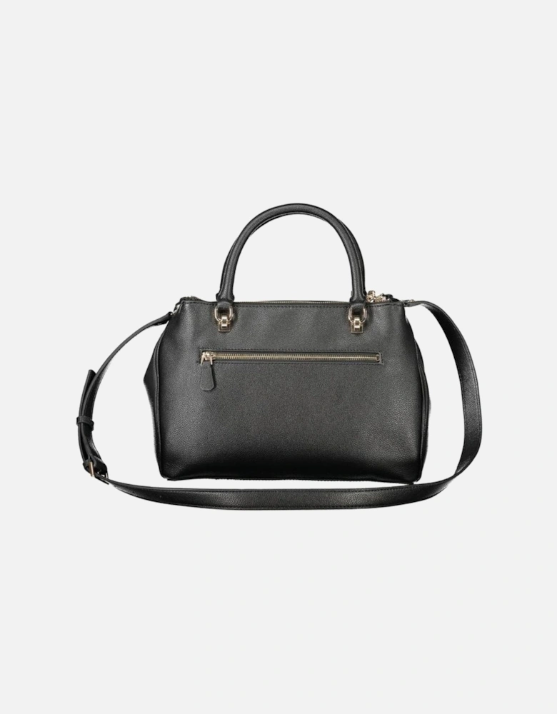 Chic Polyethylene Handbag with Versatile Straps Women - Black