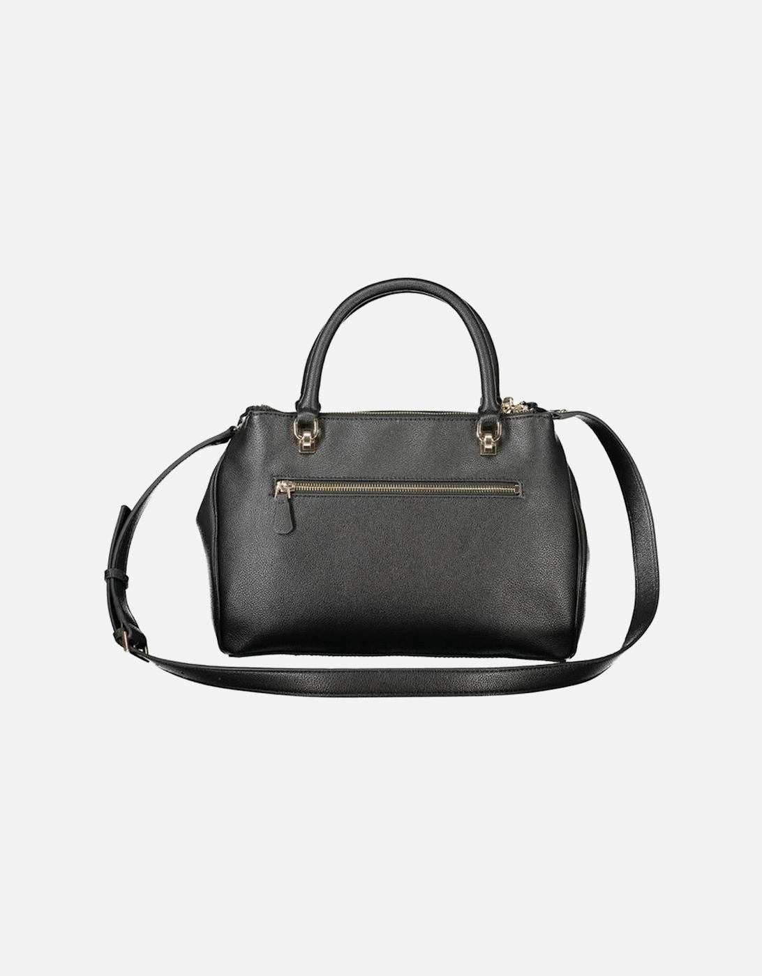 Chic Polyethylene Handbag with Versatile Straps Women - Black