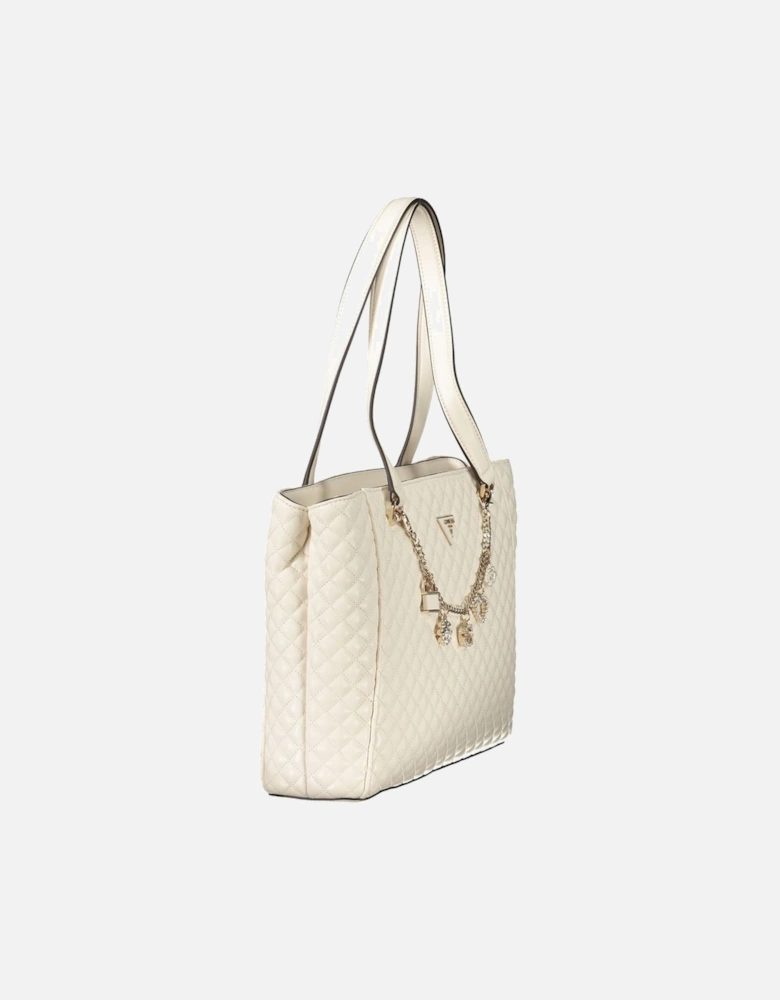 Dual Handle Everlee Bag with Zip Closure Women - White Handbags