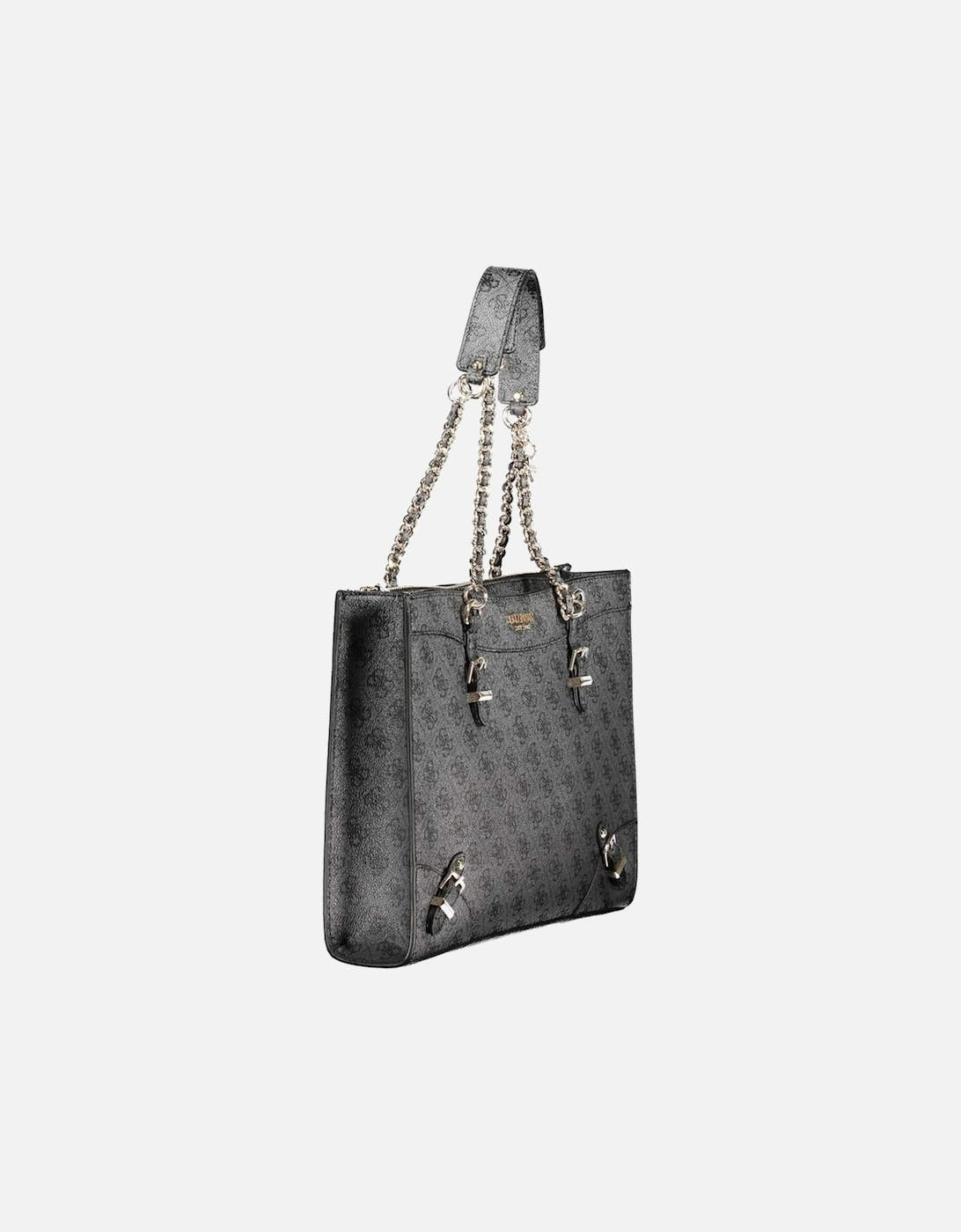 Black Shoulder Bag with Chain Handles Women Handbags