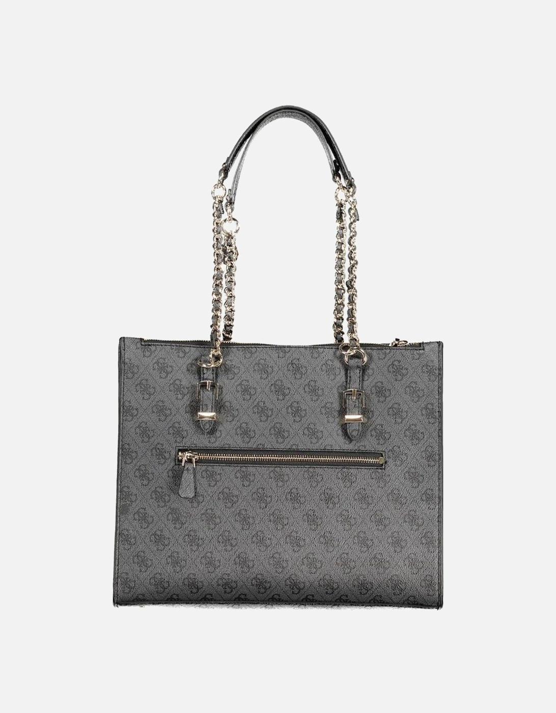 Black Shoulder Bag with Chain Handles Women Handbags