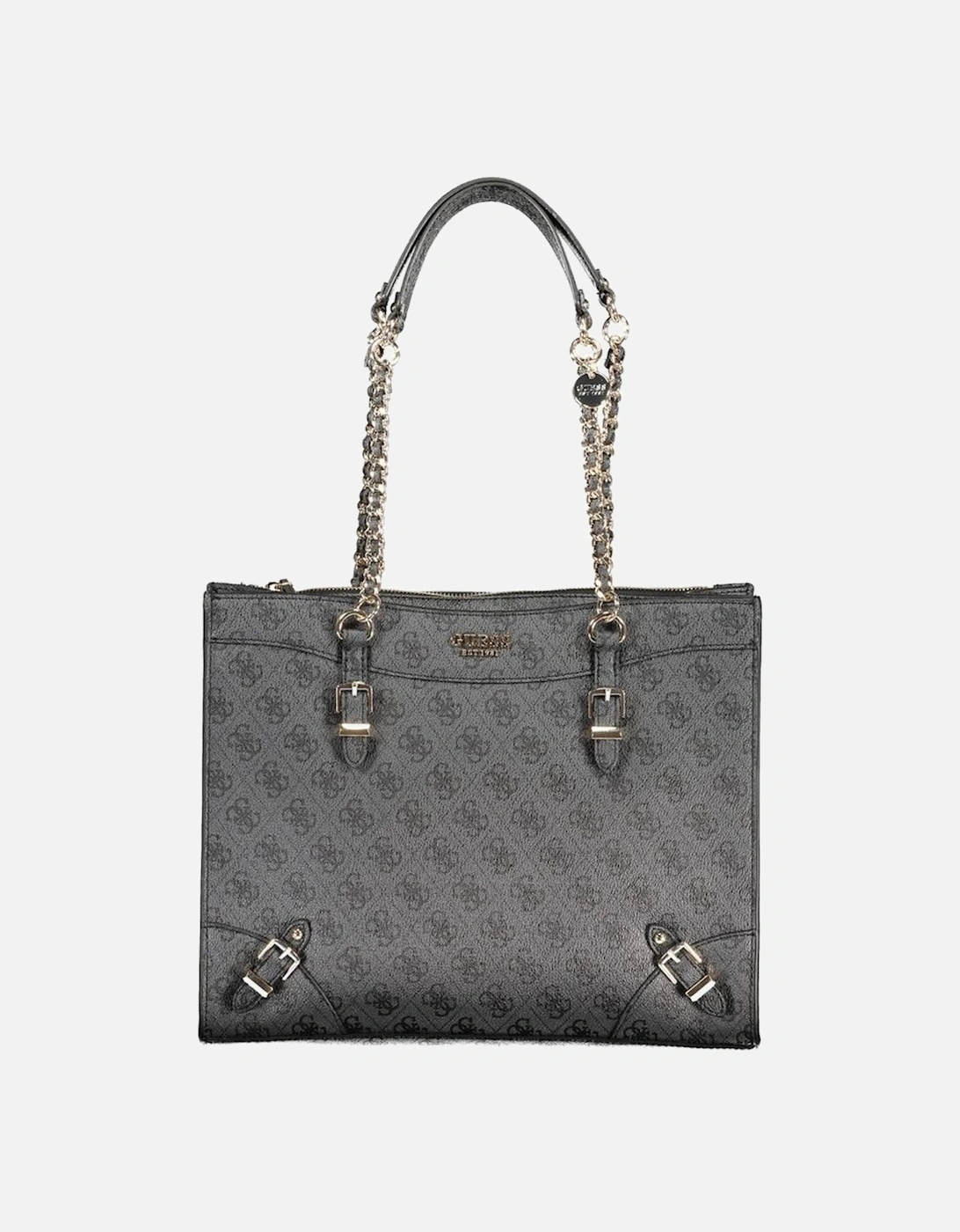 Black Shoulder Bag with Chain Handles Women Handbags, 4 of 3