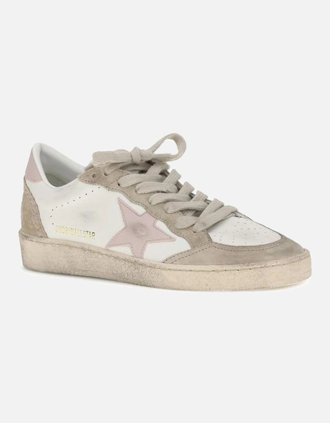 Ball Star Leather Sneakers with Iconic Star Detail Women - White