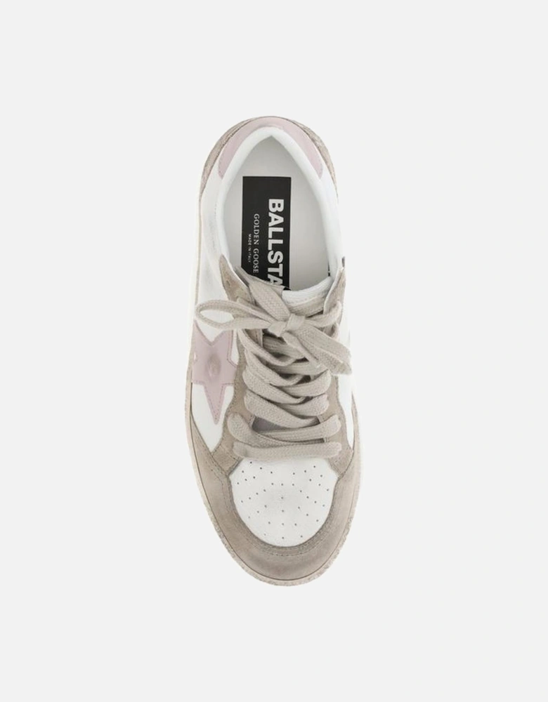 Ball Star Leather Sneakers with Iconic Star Detail Women - White