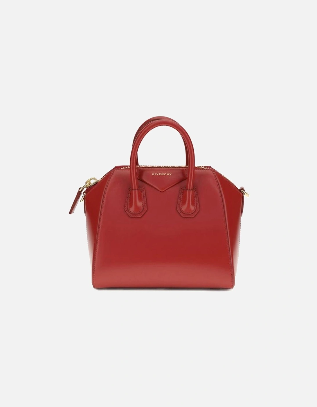 Antigona Leather Mini Handbag with Monogram Women - Red, 5 of 4