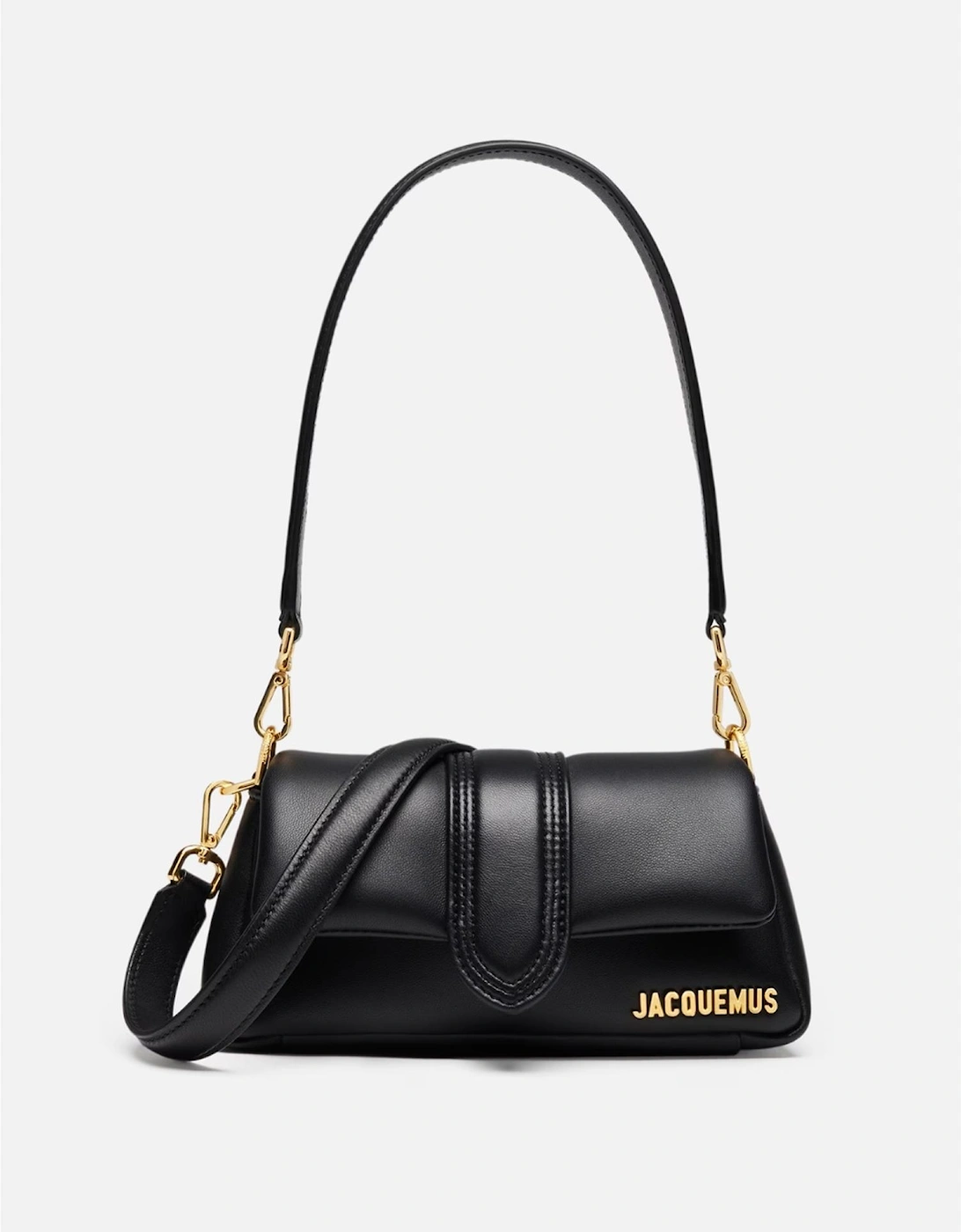 Soft Leather Padded Bag with Gold Hardware Women - Pink Handbags, 7 of 6