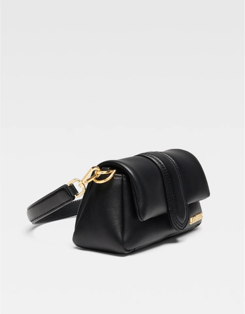 Soft Leather Padded Bag with Gold Hardware Women - Pink Handbags