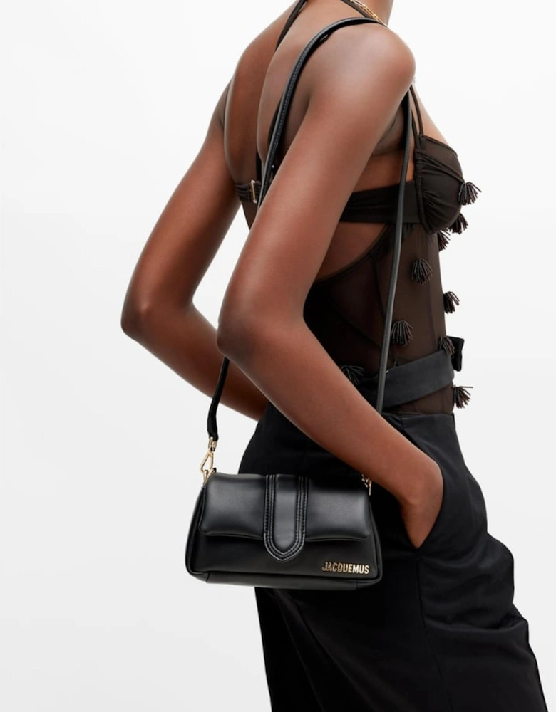 Soft Leather Padded Bag with Gold Hardware Women - Pink Handbags