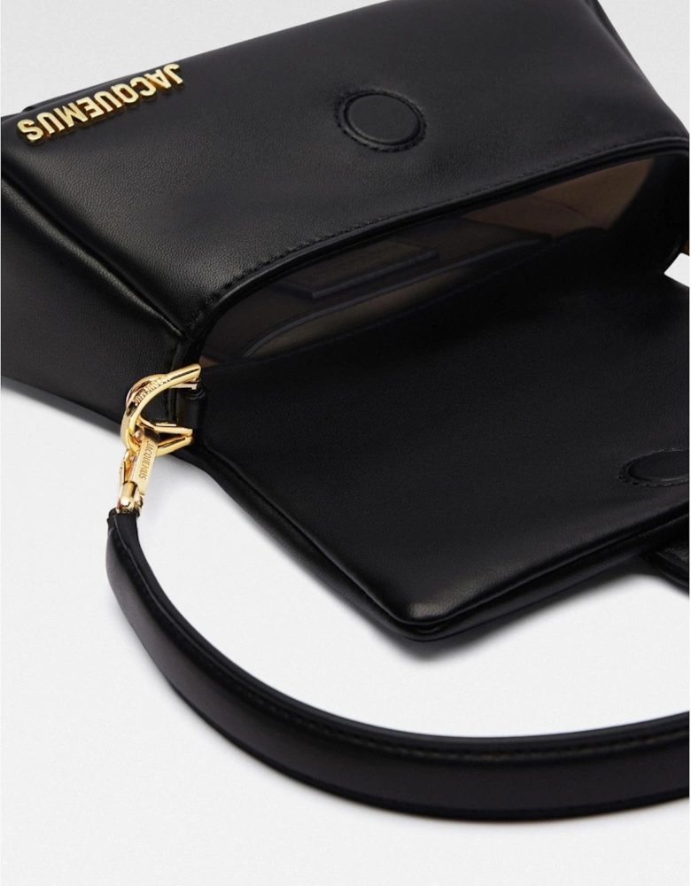 Soft Leather Padded Bag with Gold Hardware Women - Pink Handbags