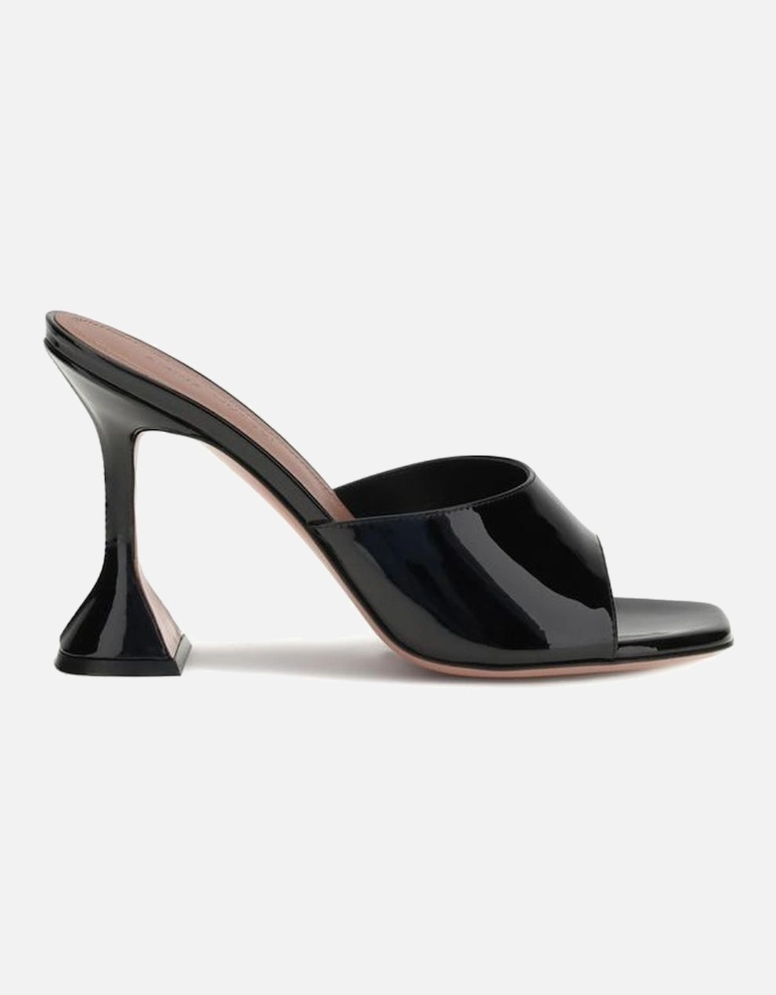 Patent-Leather Lupita Sandals with Geometric Heel Women - Black, 5 of 4