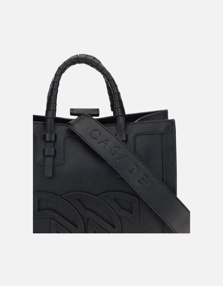 Demetra Tote Bag with Adjustable Strap Women - Black Shoulder Bags