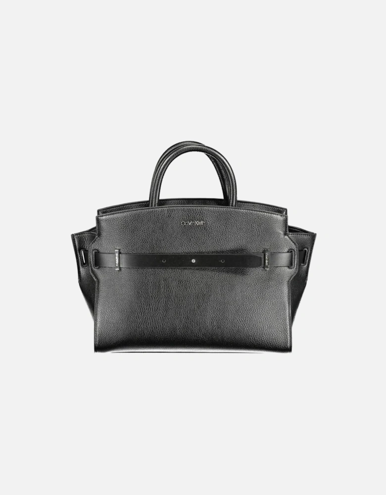 Minimalist Eco-Friendly Recycled Polyester Handbag Women - Black