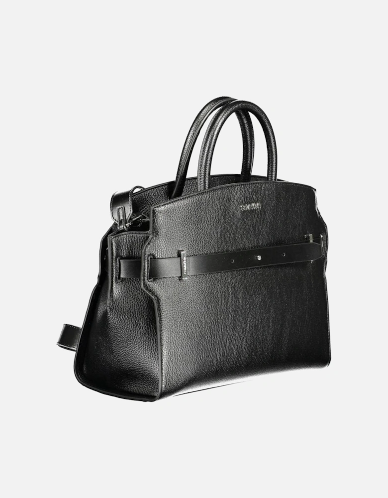 Minimalist Eco-Friendly Recycled Polyester Handbag Women - Black