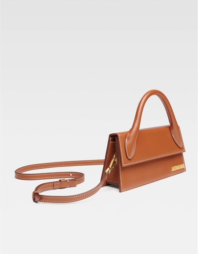 Textured Leather Bag with Gold Hardware Women - Pink Handbags