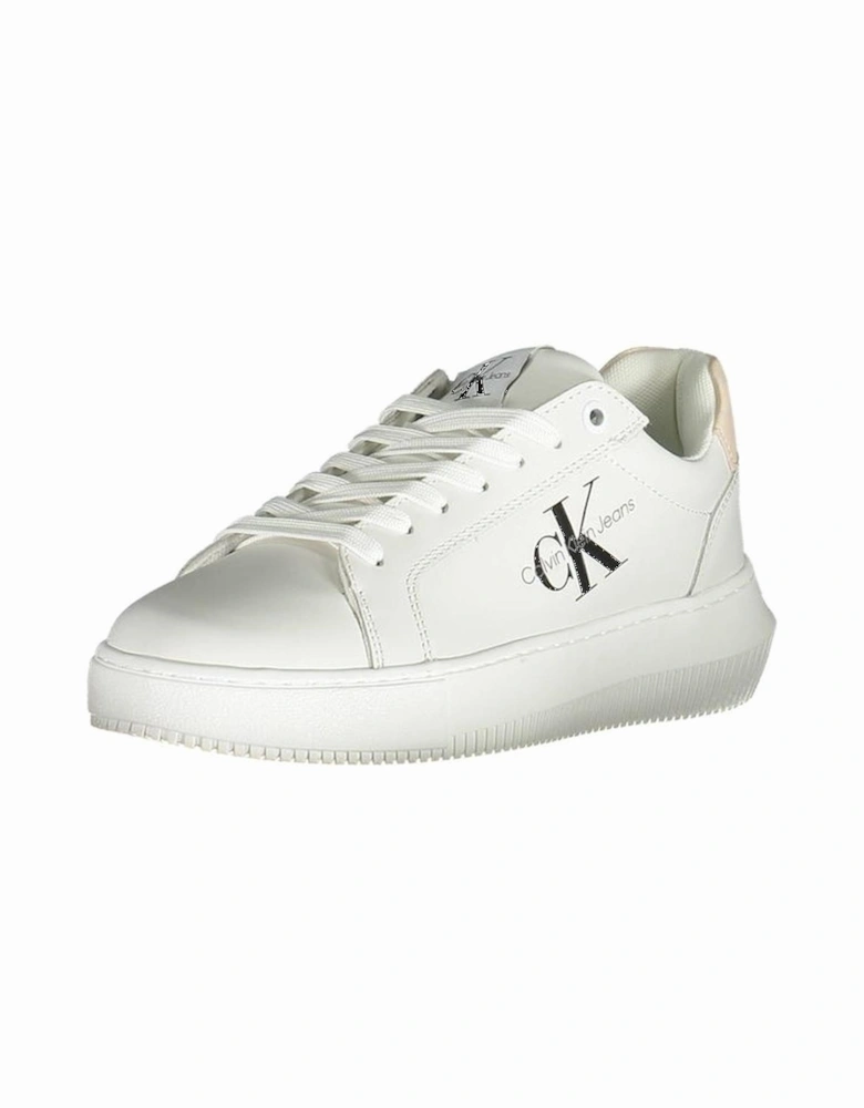 Lace-Up Sports Shoes with Contrasting Details Women - White Sneakers