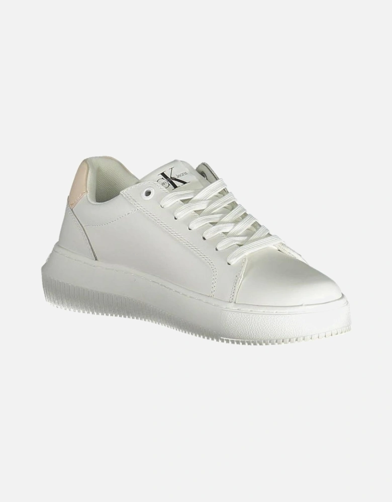 Lace-Up Sports Shoes with Contrasting Details Women - White Sneakers