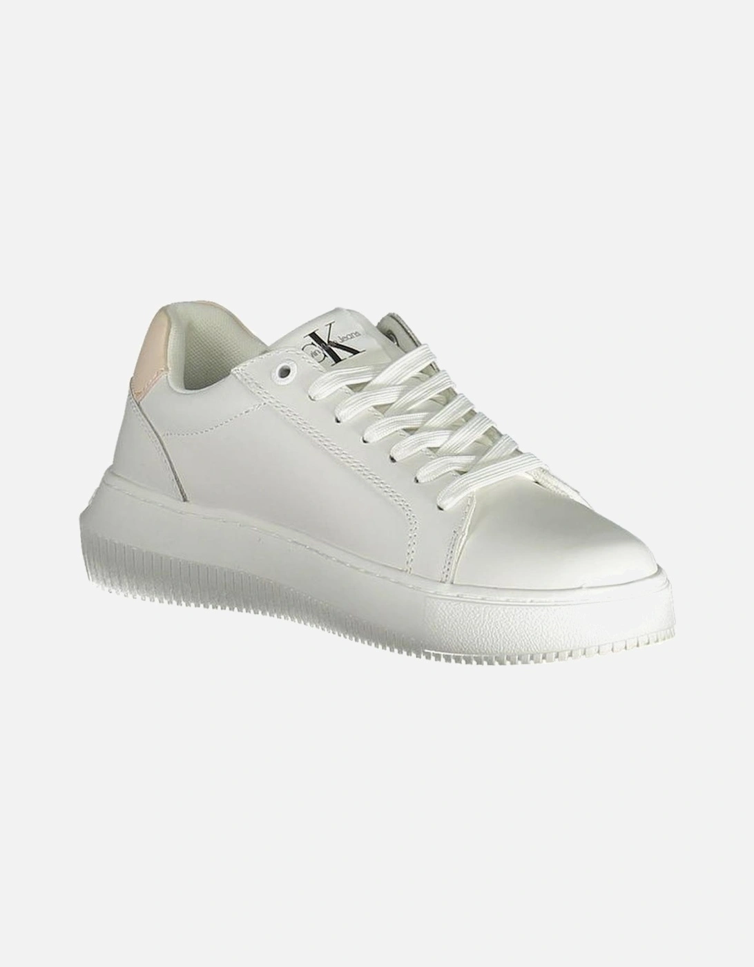 Lace-Up Sports Shoes with Contrasting Details Women - White Sneakers