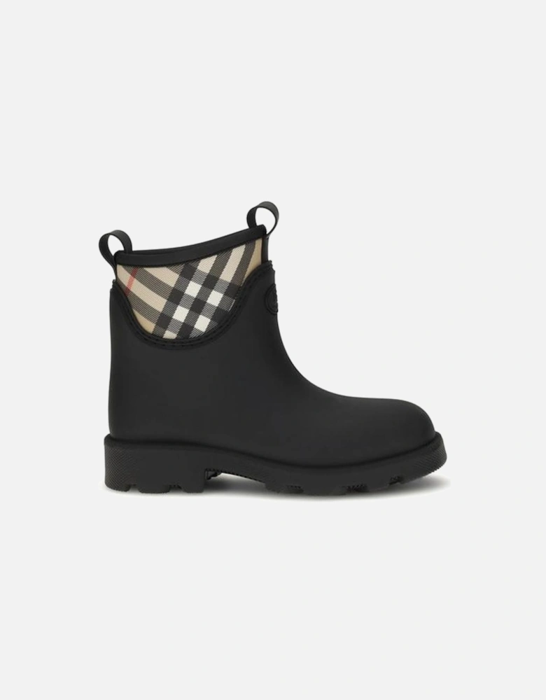 Marsh Stamp Rubber Ankle Boots Women - Black