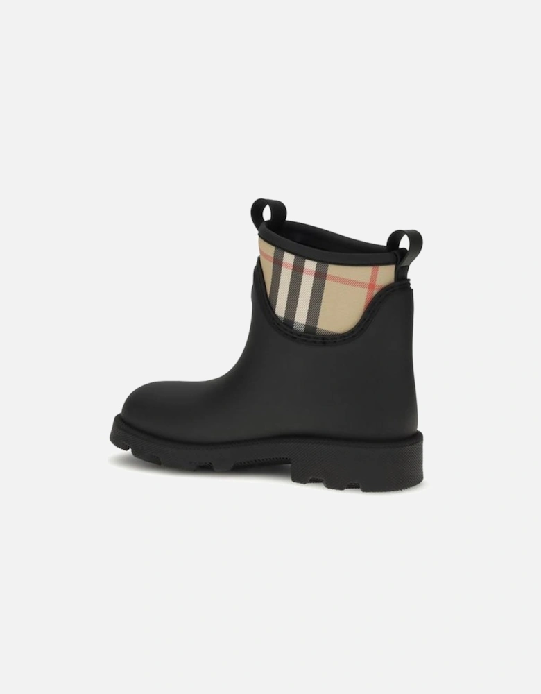 Marsh Stamp Rubber Ankle Boots Women - Black