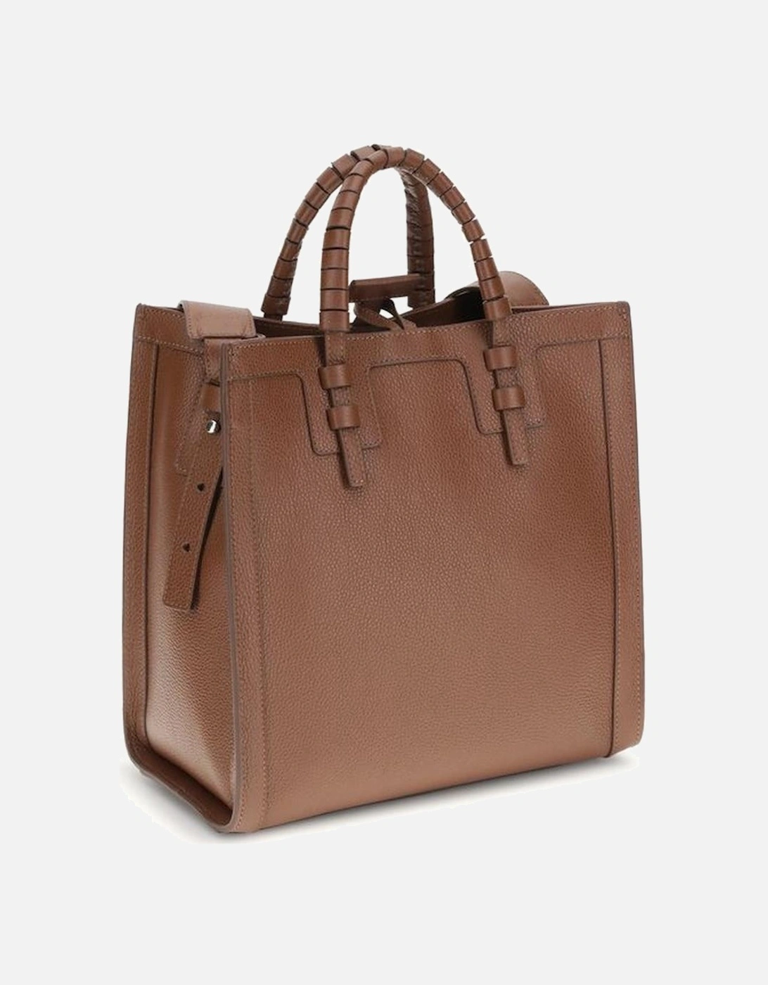 Demetra Tote Bag with Tubular Handles Women - Brown Shoulder Bags