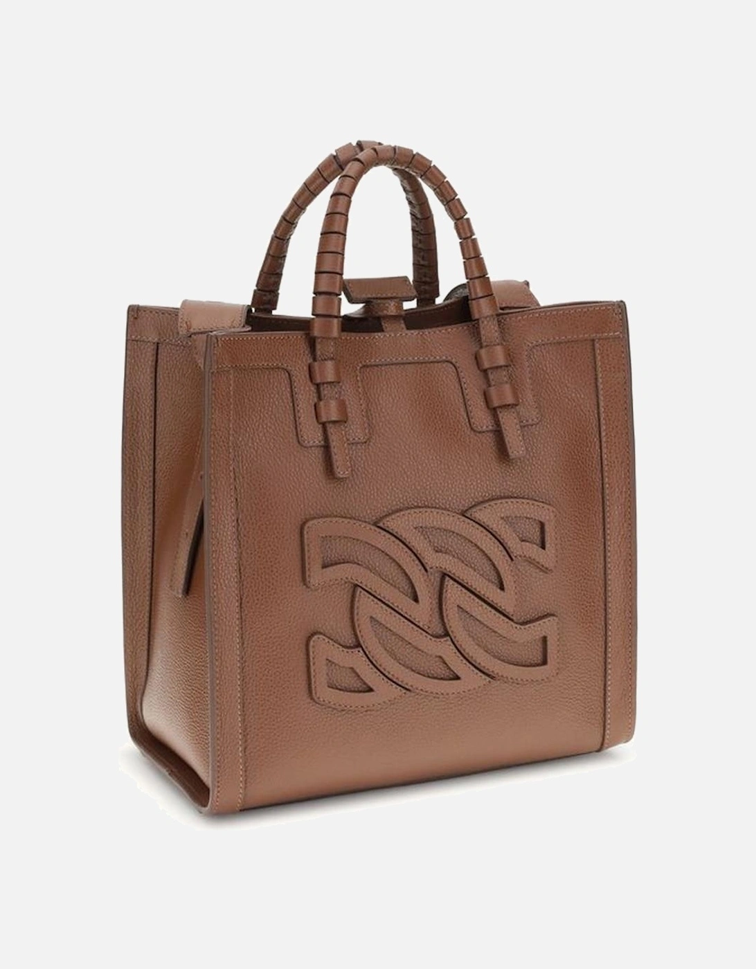Demetra Tote Bag with Tubular Handles Women - Brown Shoulder Bags