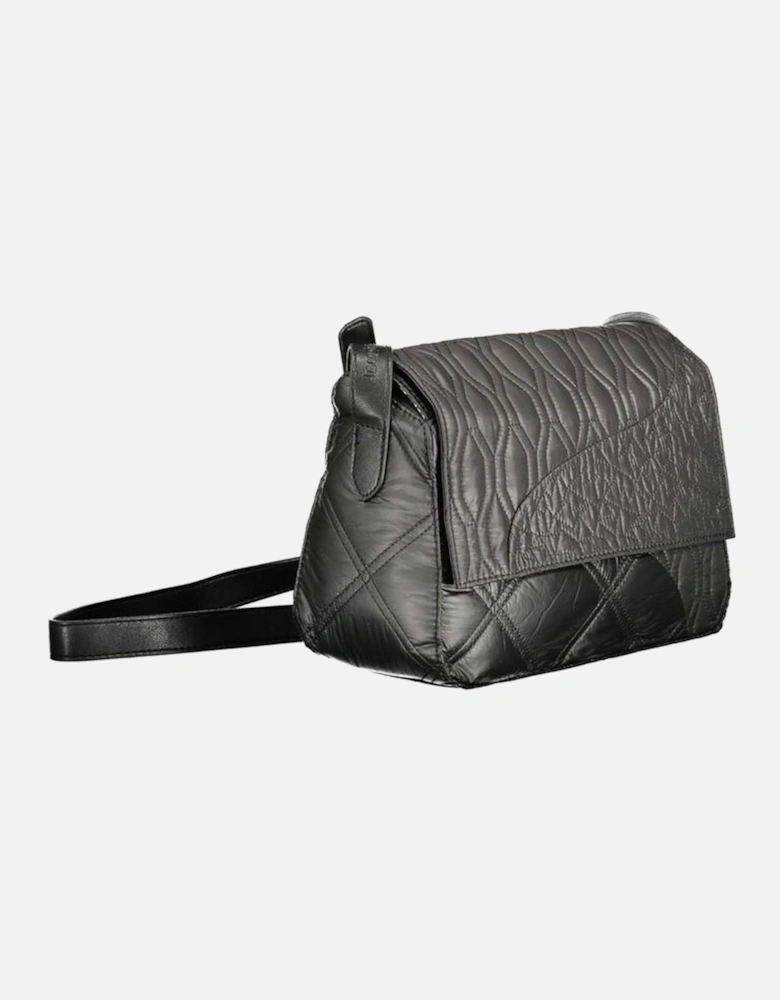 Bold Adjustable Shoulder Bag with Contrasting Details Women - Black