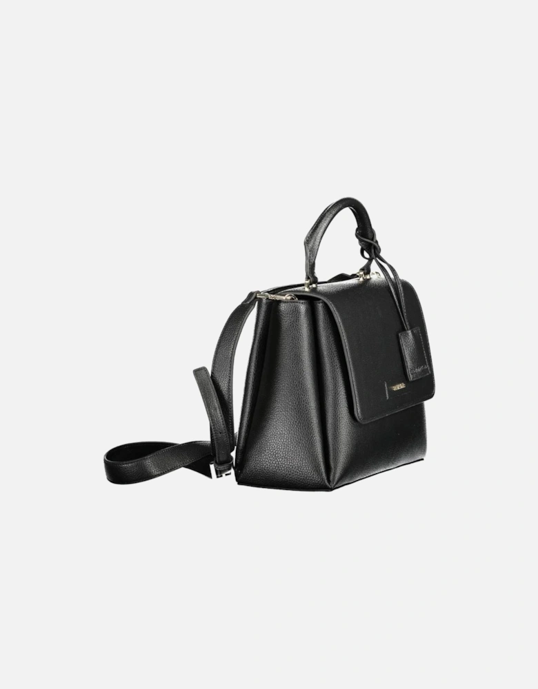 Recycled Polyester Handbag with Adjustable Strap Women - Black