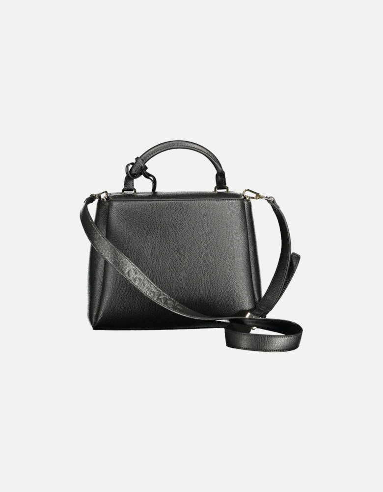 Recycled Polyester Handbag with Adjustable Strap Women - Black