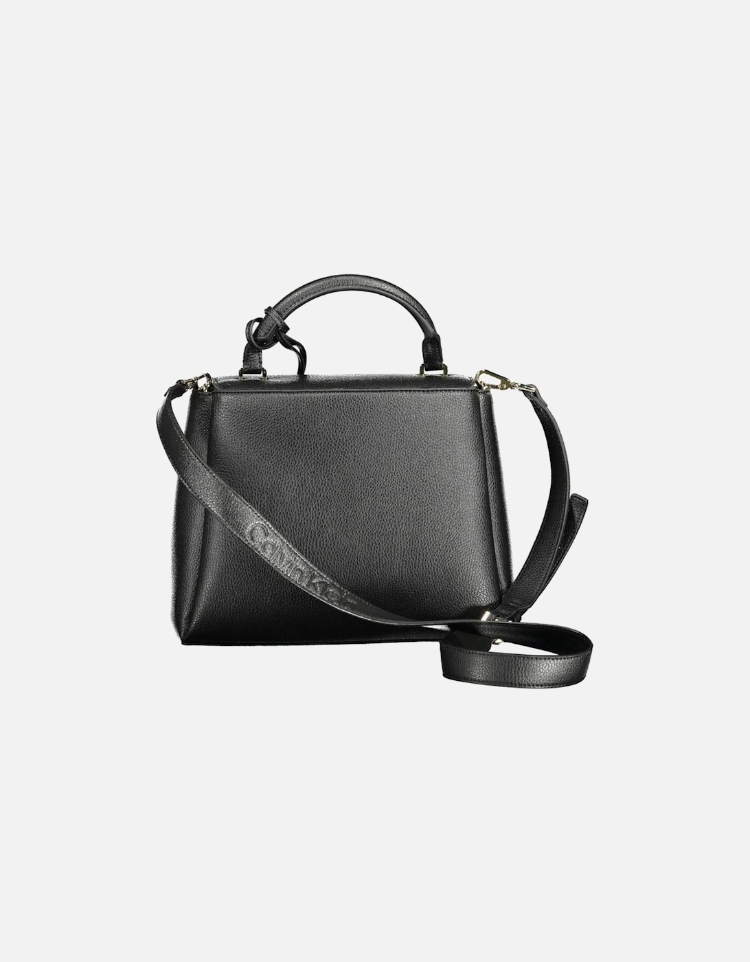 Recycled Polyester Handbag with Adjustable Strap Women - Black