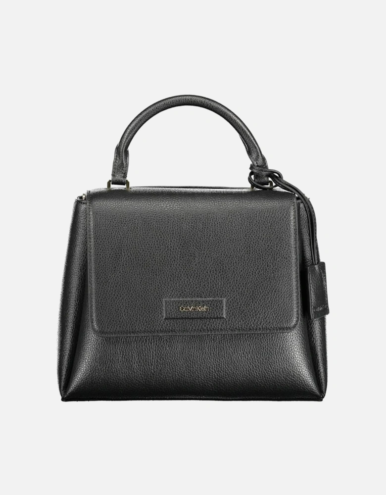 Recycled Polyester Handbag with Adjustable Strap Women - Black