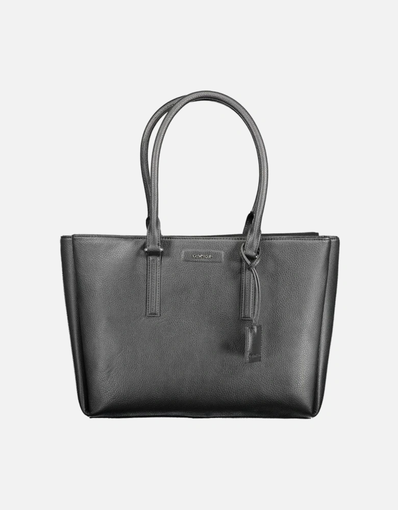 2-Handle Shoulder Bag with Multiple Compartments Women - Black