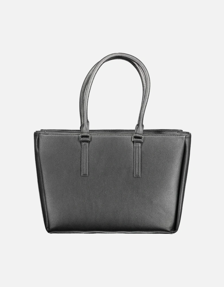 2-Handle Shoulder Bag with Multiple Compartments Women - Black