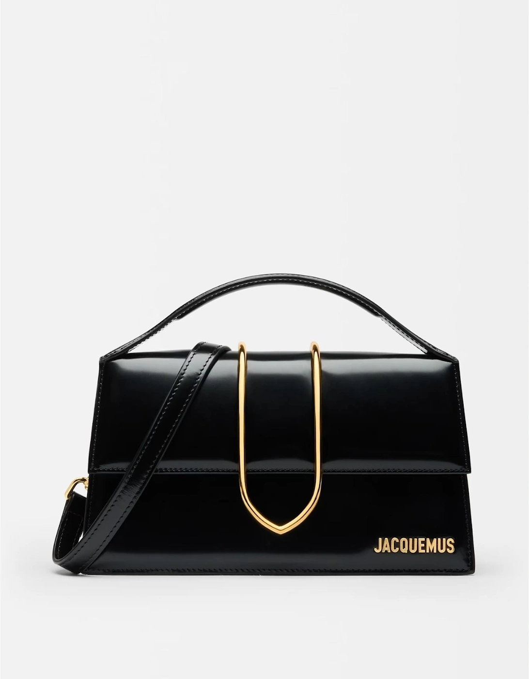 Le Grand Bambino Leather Bag with Gold Hardware Women - Black Handbags, 7 of 6