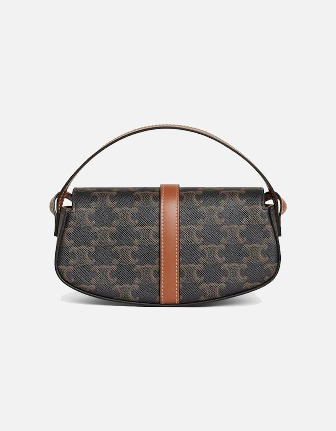 Calf Leather Top Handle Shoulder Bag Women - Brown