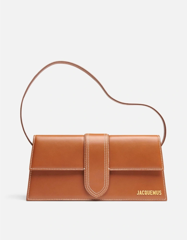Le Bambino Long Leather Shoulder Bag with Gold Hardware Women - Pink